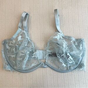 Victoria’s Secret Blue Lace Low Cut Demi Bra